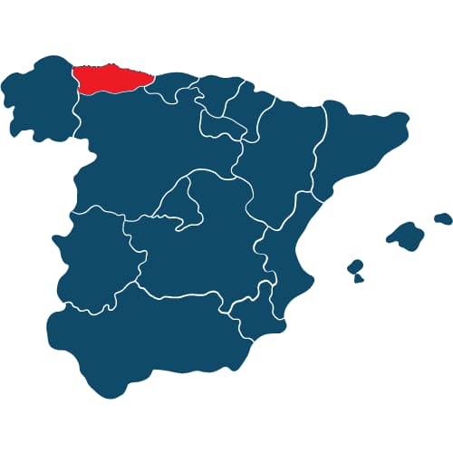 Mapa de Asturias
