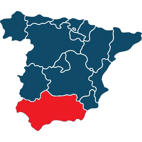 Mapa de Andalucía